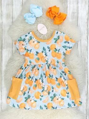 MARIE NICOLE CLOTHING Clementine Pocket Swing Dress size Small (2T-3T)